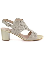 Dámské ažurové béžové sandály M.Daszynski MR1954-2