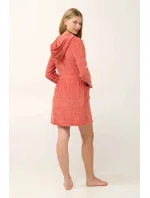 Vamp - Jednoduché šaty frottee s krátkými rukávy 20908 - Vamp Vamp - Jednoduché šaty frottee s krátkými rukávy 20908 - Vamp