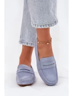 Semišové Dámské Mokasíny Big Star RR274943 Modré