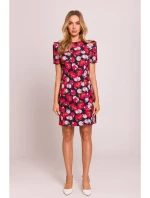 M856 Vícebarevné mini šaty - model 3