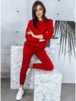 Dámská tepláková souprava FITT červená FashionStreet AY0794