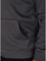 Pánská grafitová mikina s potiskem FashionStreet BX5888 Pánská grafitová mikina s potiskem FashionStreet BX5888