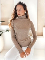 Dámský svetr s rolákem VANORIA beige FashionStreet MY2489