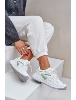 Dámské Sportovní Boty Big Star NN274A095 HI-POLY SYSTEM Bílá-Zelená