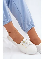 Dámské tenisky bílo-zlaté Lee Cooper LCW-26-02-4043