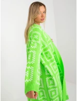 Dámský svetr LC SW 0296 fluo zelený