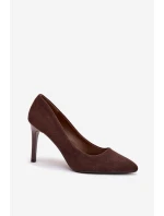 Dámské lodičky Sergio Leone – čokoládové