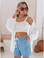 Dámské šortky NOT TOMORROW modré FashionStreet SY0446 Dámské šortky NOT TOMORROW modré FashionStreet SY0446