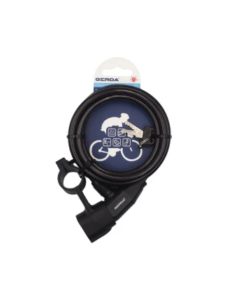 Lankový zámek na kolo Gerda s přepravní rukojetí typ S, Flex 1500/8A 0SFLU150008 06A2YP Lankový zámek na kolo Gerda s přepravní rukojetí typ S, Flex 1500/8A 0SFLU150008 06A2YP