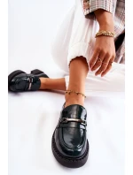 Lakované Boty Se Stříbrným Ornamentem zelená Hestill Lakované Boty Se Stříbrným Ornamentem zelená Hestill