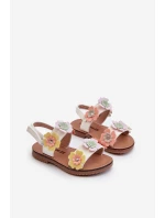 Dětské sandálky s květinami Multikolor Tinette