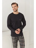 3663 Pánské dlouhé pyžamo LAURENT S–2XL 3663 Pánské dlouhé pyžamo LAURENT S–2XL