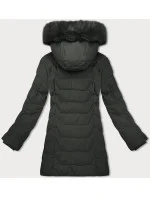 Dámská bunda v barvě army s kapucí J Style (16M9121-136) Dámská bunda v barvě army s kapucí J Style (16M9121-136)