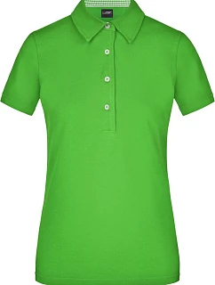 Daiber JN 969 Dámské piqué polo "Plain" 02.0969 lime green/lime green/white