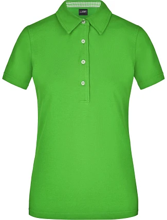Daiber JN 969 Dámské piqué polo "Plain" 02.0969 lime green/lime green/white