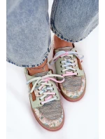 Kožené Polobotky Dámské Maciejka 06791-09 Světle Zelené Kožené Polobotky Dámské Maciejka 06791-09 Světle Zelené