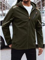 Pánská softshellová bunda s kapucí zelená FashionStreet TX4480