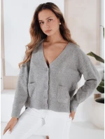 Dámský kardigan SORELIE šedý FashionStreet MY2509