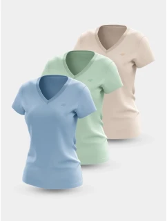 Dámské tričko (SET 3 triček) 4F 4FWSS25TTSHF3098-90S