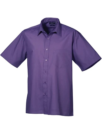 Premier PR 202 Popelínová košile s krátkým rukávem 39.0202 purple Premier PR 202 Popelínová košile s krátkým rukávem 39.0202 purple