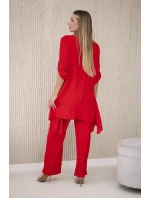 Sada halenky + kalhot s přívěskem červený Sada halenky + kalhot s přívěskem červený