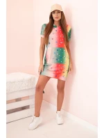 Dámské šaty na ramínkách s ozdobnými sponami béžová