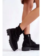 Dámské semišové kozačky La.Fi 250042B-SU Černe Dámské semišové kozačky La.Fi 250042B-SU Černe