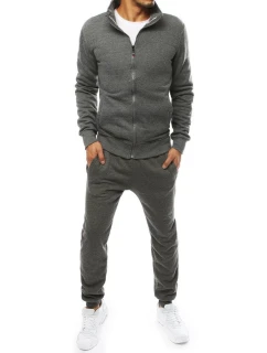 Pánská antracitová tepláková souprava FashionStreet AX0230