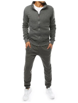 Pánská antracitová tepláková souprava FashionStreet AX0230