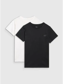 Dětské hladké tričko (SADA 2) 4F 4FJRAW25TTSHU3157-93S