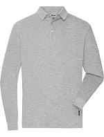Daiber JN 1842 Pánské pracovní piqué polo s dlouhým rukávem 02.1842 grey heather Daiber JN 1842 Pánské pracovní piqué polo s dlouhým rukávem 02.1842 grey heather