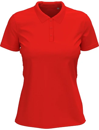 Stedman Stretch Polo Women Dámské elastické piqué polo z těžké bavlny 05.9740 scarlet red Stedman Stretch Polo Women Dámské elastické piqué polo z těžké bavlny 05.9740 scarlet red