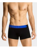 Pánské boxerky ATLANTIC PREMIUM s mikromodal - černé/modré Pánské boxerky ATLANTIC PREMIUM s mikromodal - černé/modré