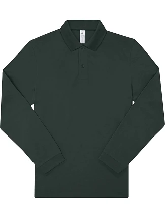 B&C My Polo 180 LSL Piqué polo s dlouhým rukávem 01.U425 dark forest B&C My Polo 180 LSL Piqué polo s dlouhým rukávem 01.U425 dark forest
