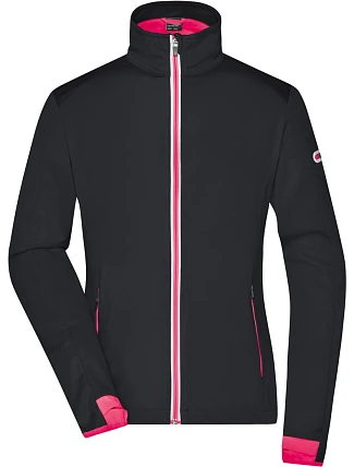 Daiber JN 1125 Dámská 3-vrstvá sportovní softshellbunda 02.1125 black/light red Daiber JN 1125 Dámská 3-vrstvá sportovní softshellbunda 02.1125 black/light red