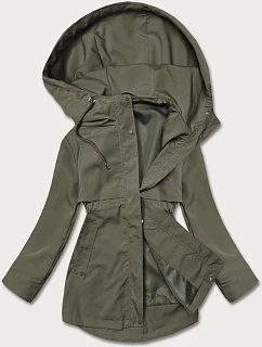 DÁMSKÁ KHAKI BUNDA S TENKOU PODŠÍVKOU (B8120-11)