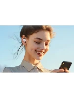 Růžová bezdrátová sluchátka Vention ve tvaru koblihy BT 5.3 IPX4