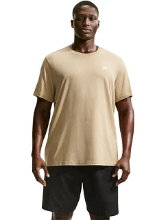 Pánské tričko Nike Club Tee, béžové, AR4997 297