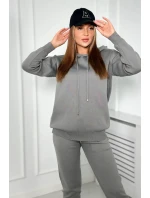 Svetr set Mikina + Kalhoty tmavě šedá Svetr set Mikina + Kalhoty tmavě šedá