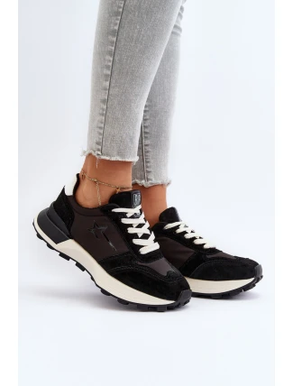 Dámské kožené tenisky Big Star NN274963 Černé