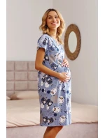 Dámská těhotenská košile 5271 blue - Doctornap Dámská těhotenská košile 5271 blue - Doctornap