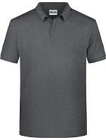 Daiber 8010 Pánské piqué polo z bio bavlny 02.8010 black heather Daiber 8010 Pánské piqué polo z bio bavlny 02.8010 black heather