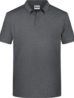 Daiber 8010 Pánské piqué polo z bio bavlny 02.8010 black heather