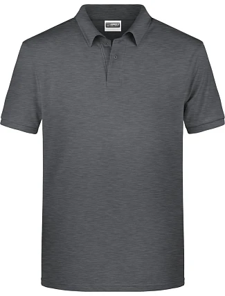 Daiber 8010 Pánské piqué polo z bio bavlny 02.8010 black heather Daiber 8010 Pánské piqué polo z bio bavlny 02.8010 black heather