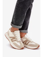 Dámské Sportovní Boty Na Platformě Béžové Emidi