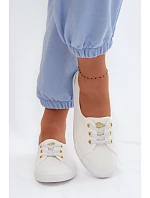 Dámské tenisky bílo-zlaté Lee Cooper LCW-26-02-4043