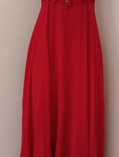 Dámské plesové šaty dlouhé bordové - EVA a LOLA