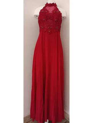 Dámské plesové šaty dlouhé bordové - EVA a LOLA Dámské plesové šaty dlouhé bordové - EVA a LOLA