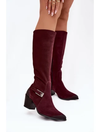 Kozačky na podpatku  model 221524 Step in style