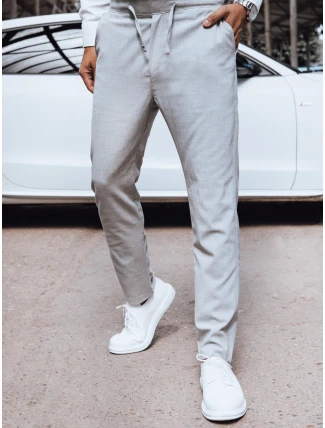 FashionStreet pánské světle šedé chino kalhoty UX4415